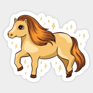 Sweet Shetland Pony Design Sticker